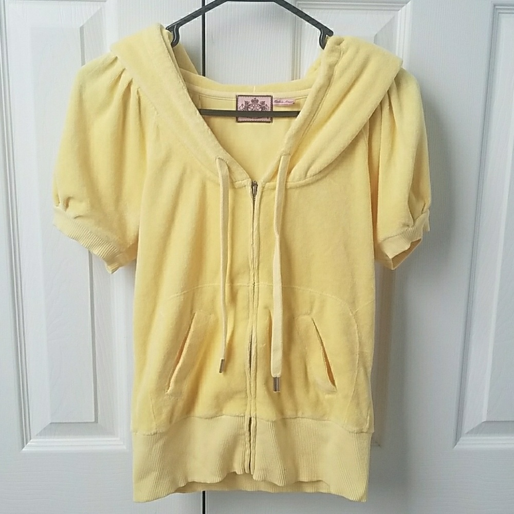 Juicy Couture Yellow Zip Up Hoodie